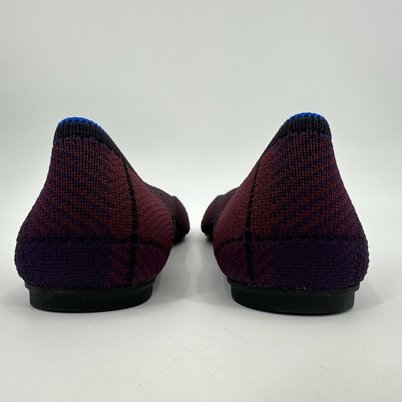 ROTHYS Cranberry Plaid Flats 7.5 Women’s Retired Pattern Shoes - Picture 5 of 12